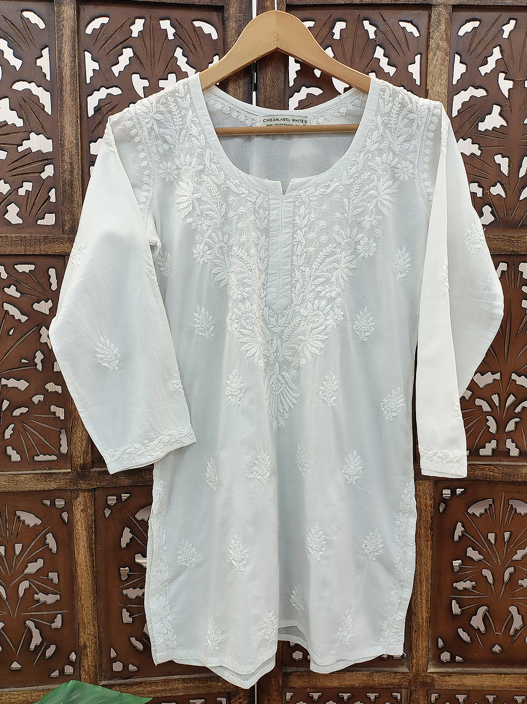 Nafisa Mulmul Cotton Chikankari Short Top