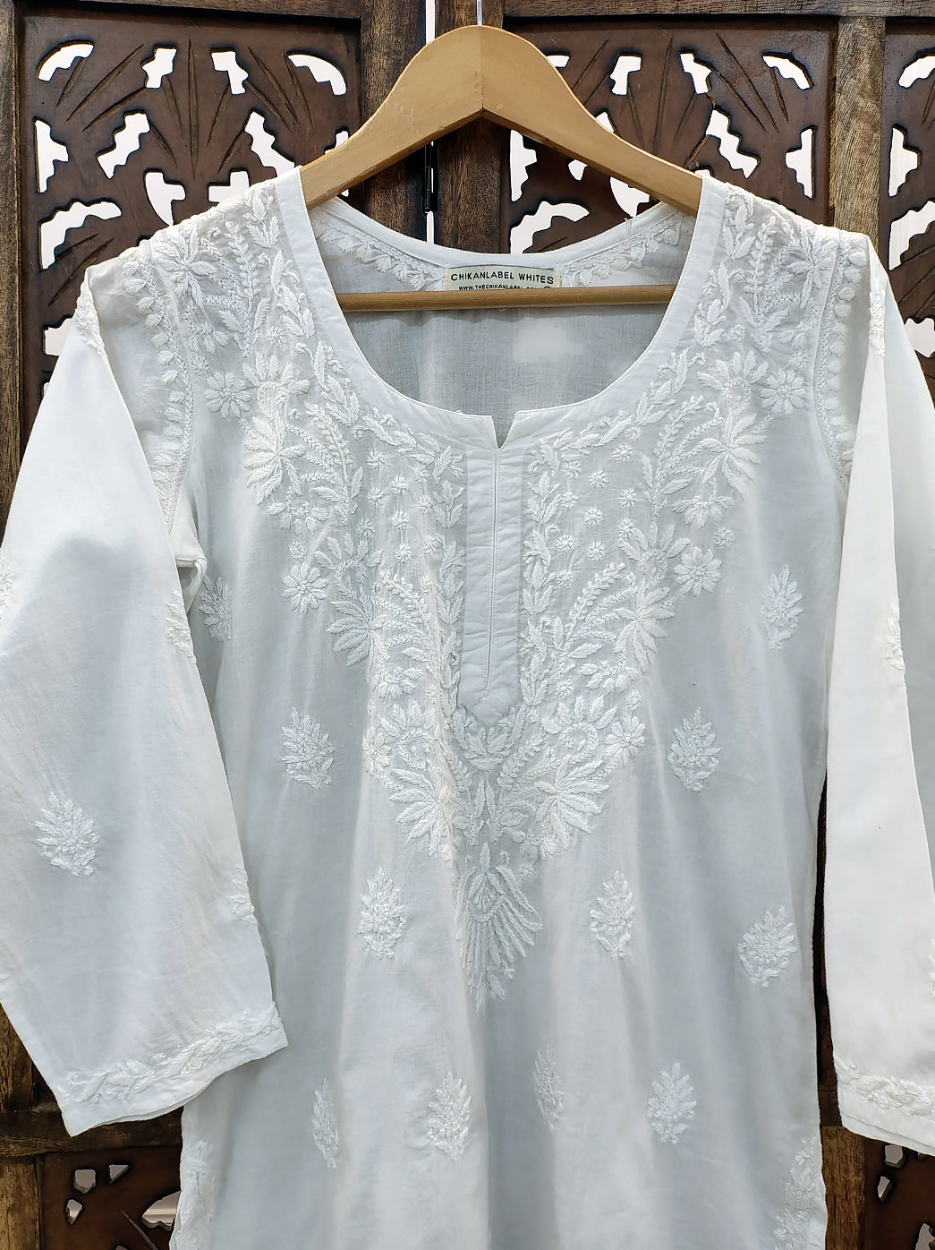 Nafisa Mulmul Cotton Chikankari Short Top