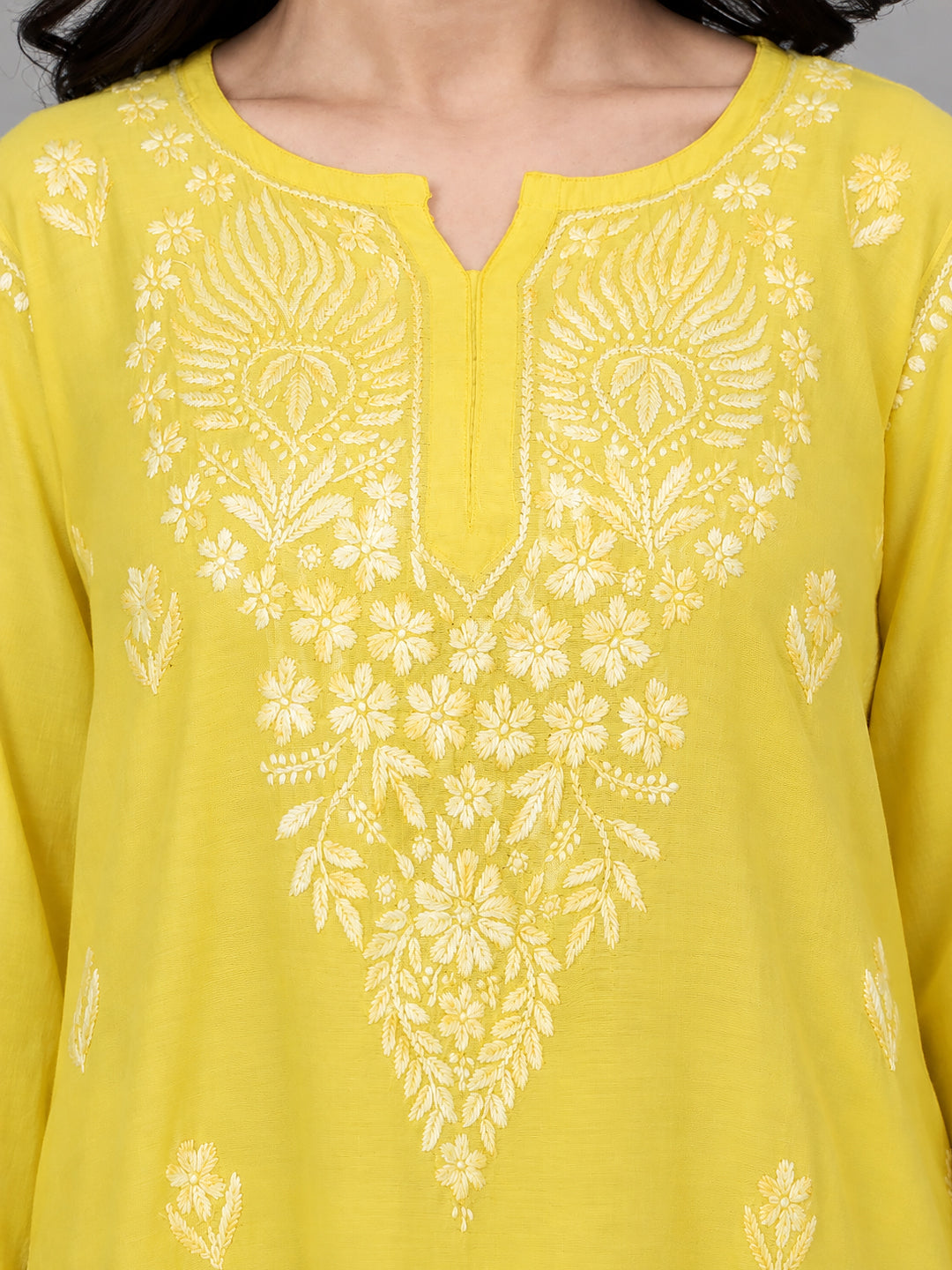 Alina Chanderi Farshi Set featuring a straight embroidered kurta with full sleeves and a statement farshi bottom for a graceful contemporary ethnic outfit.