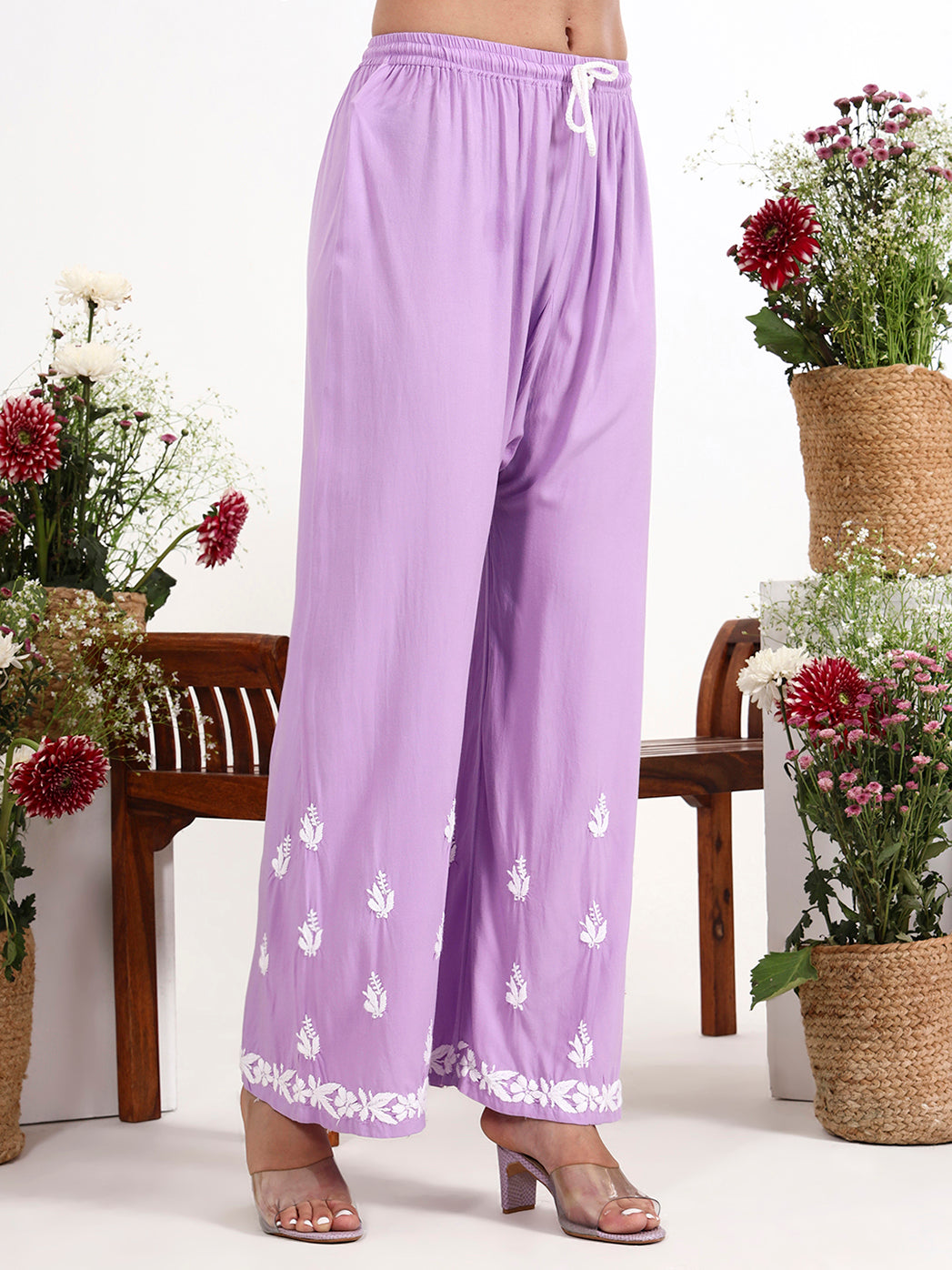 Women ethnic wear chikankari kurta set suitable for summer and comfortable daily use