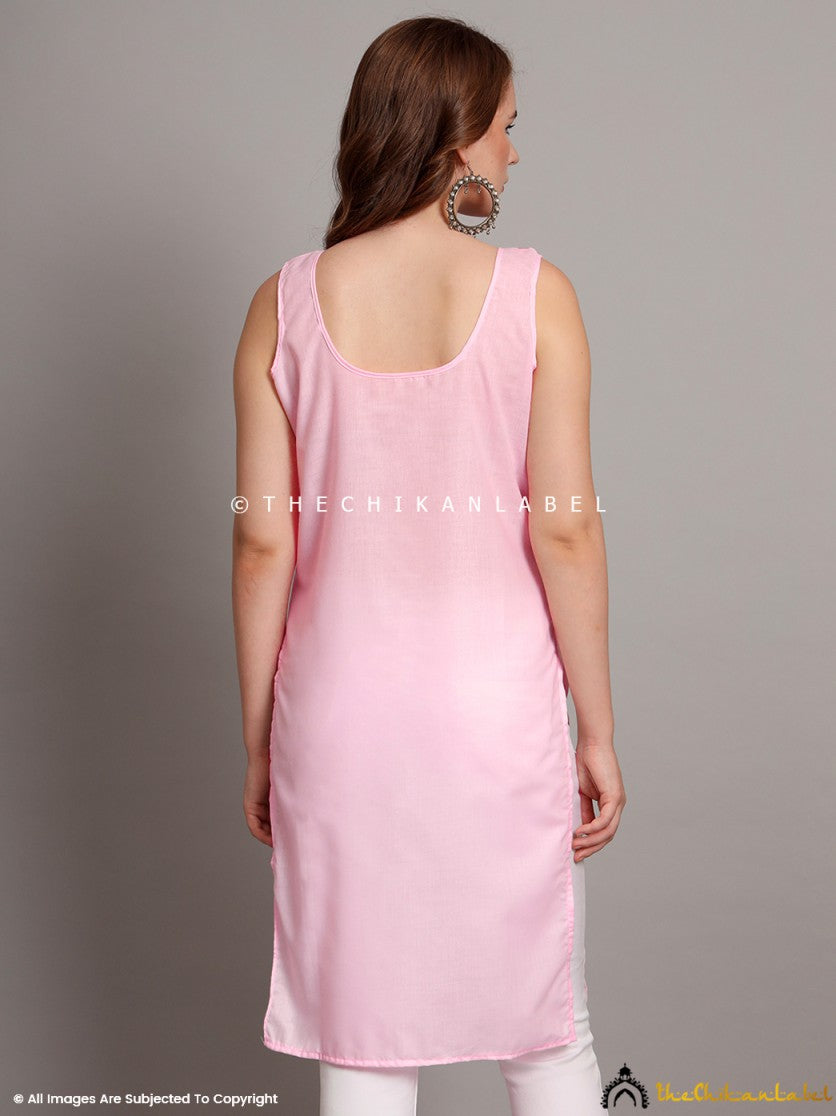 Cotton Camisole Inners for Kurtis & Kurta Baby Pink