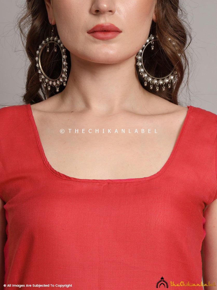 Cotton Camisole Inners for Kurtis & Kurta Coral