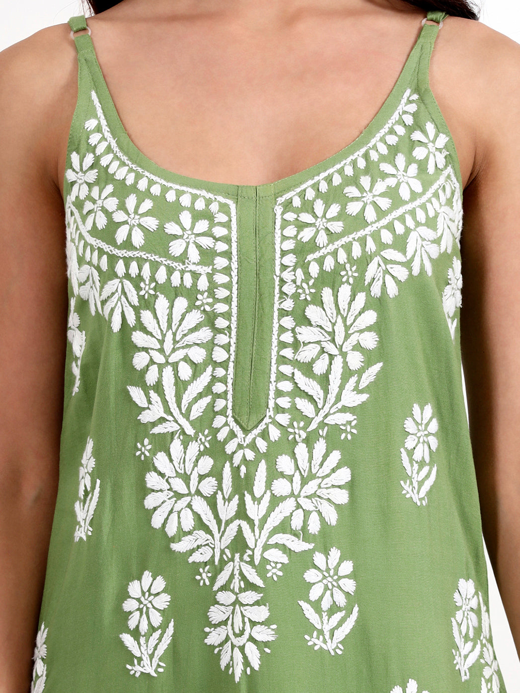 Comfortable regular wear strappy kurta with breathable fabric and relaxed fit design