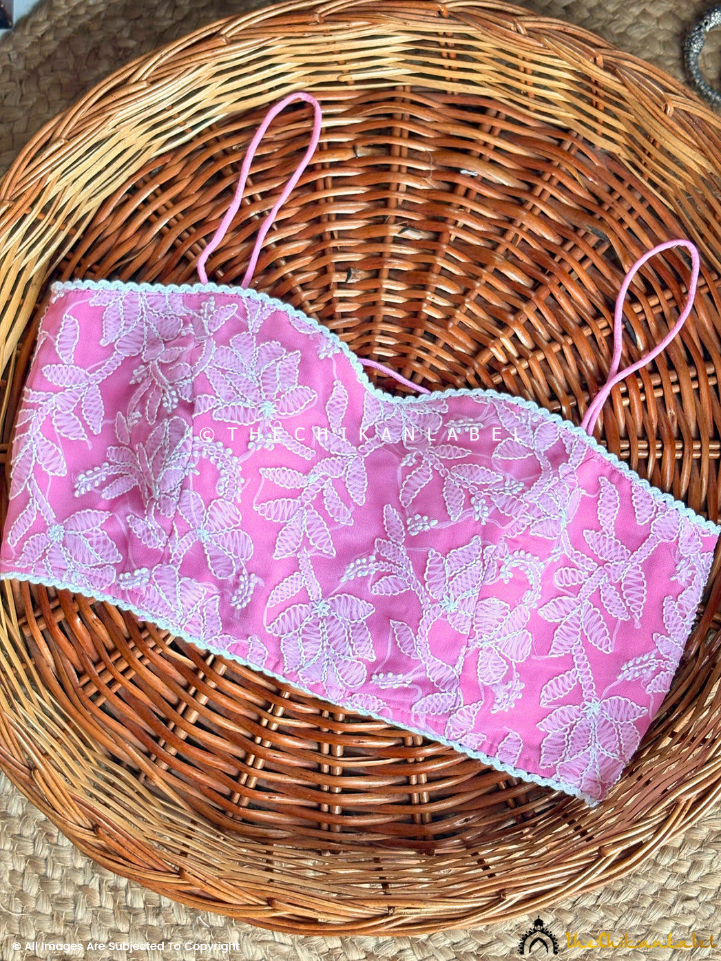 Stylish chikankari blouse with sweetheart neckline and fine thread embroidery for a contemporary ethnic look