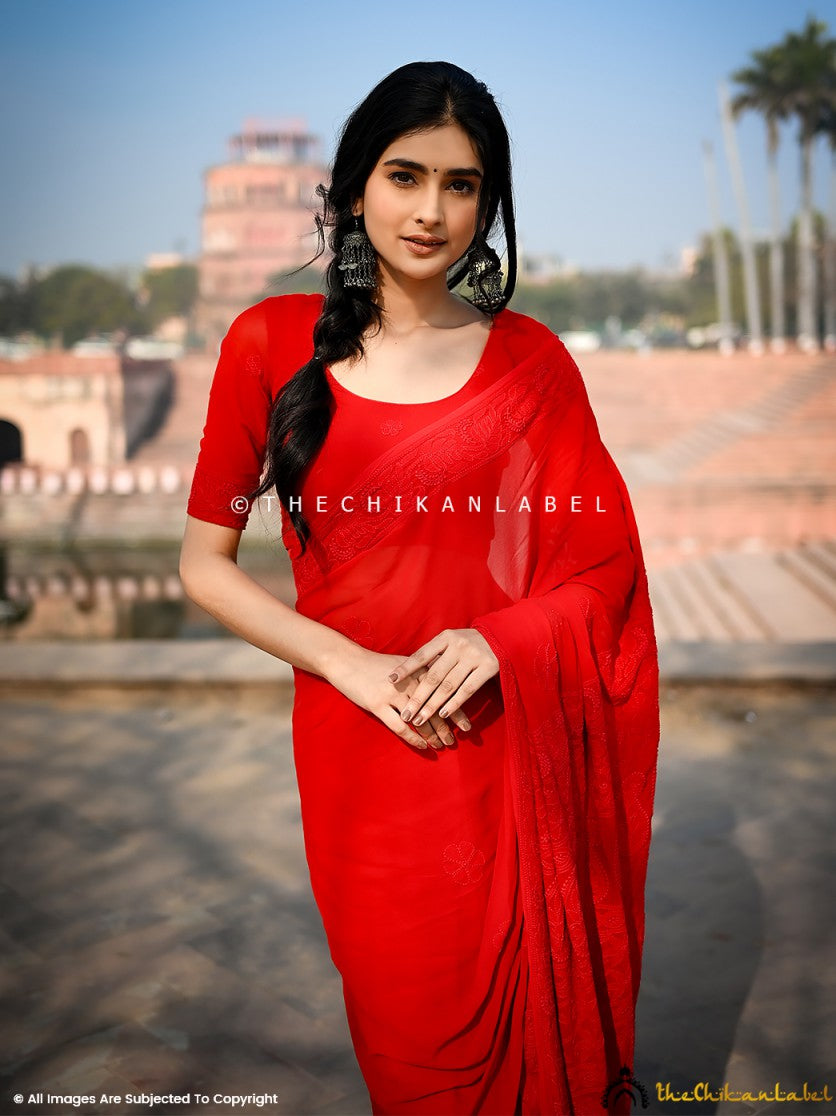 Premium viscose chikankari saree perfect for women who prefer ethnic wear with modern elegance.