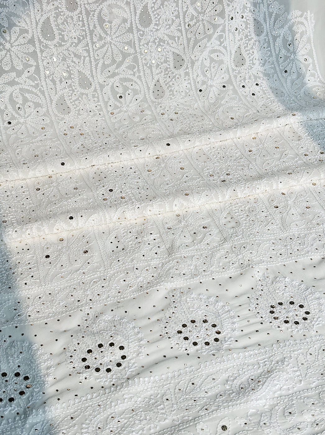 Siya Viscose Chikankari Kurti Piece with Dupatta - White