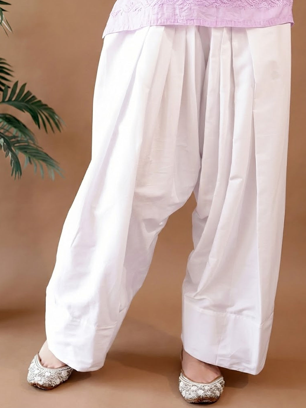 Ethnic cotton farshi salwar pants designed for comfort with loose fit and traditional farshi cut