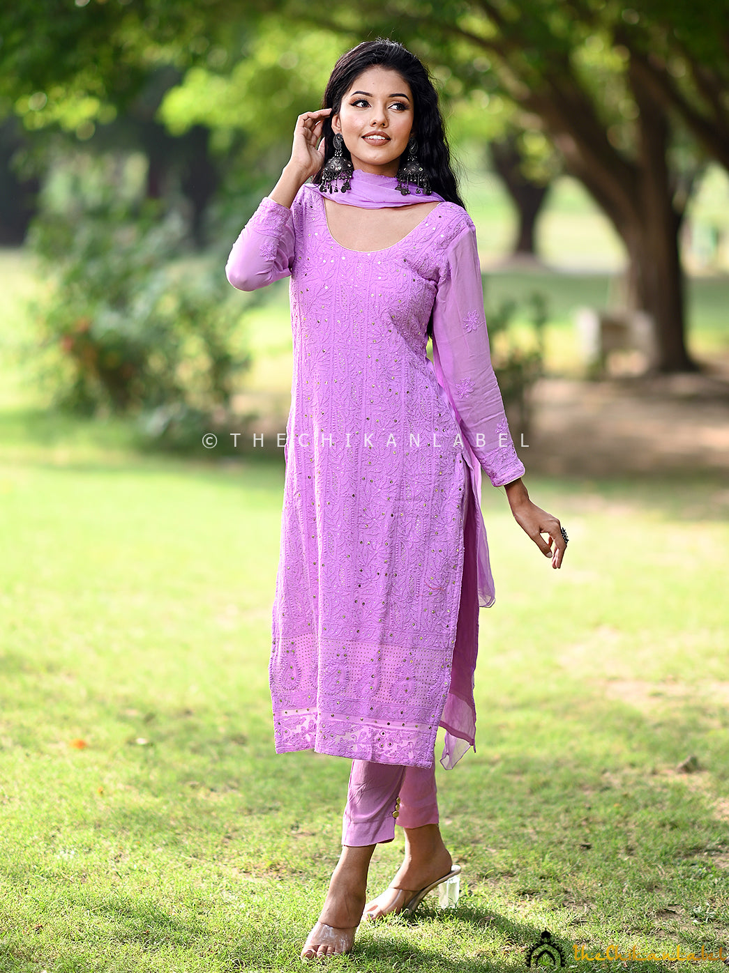 Shweta Tiwari in Mohini Viscose Chikankari Straight Kurta Set ,Chikankari Straight Kurta Set in Viscose Fabric For woman