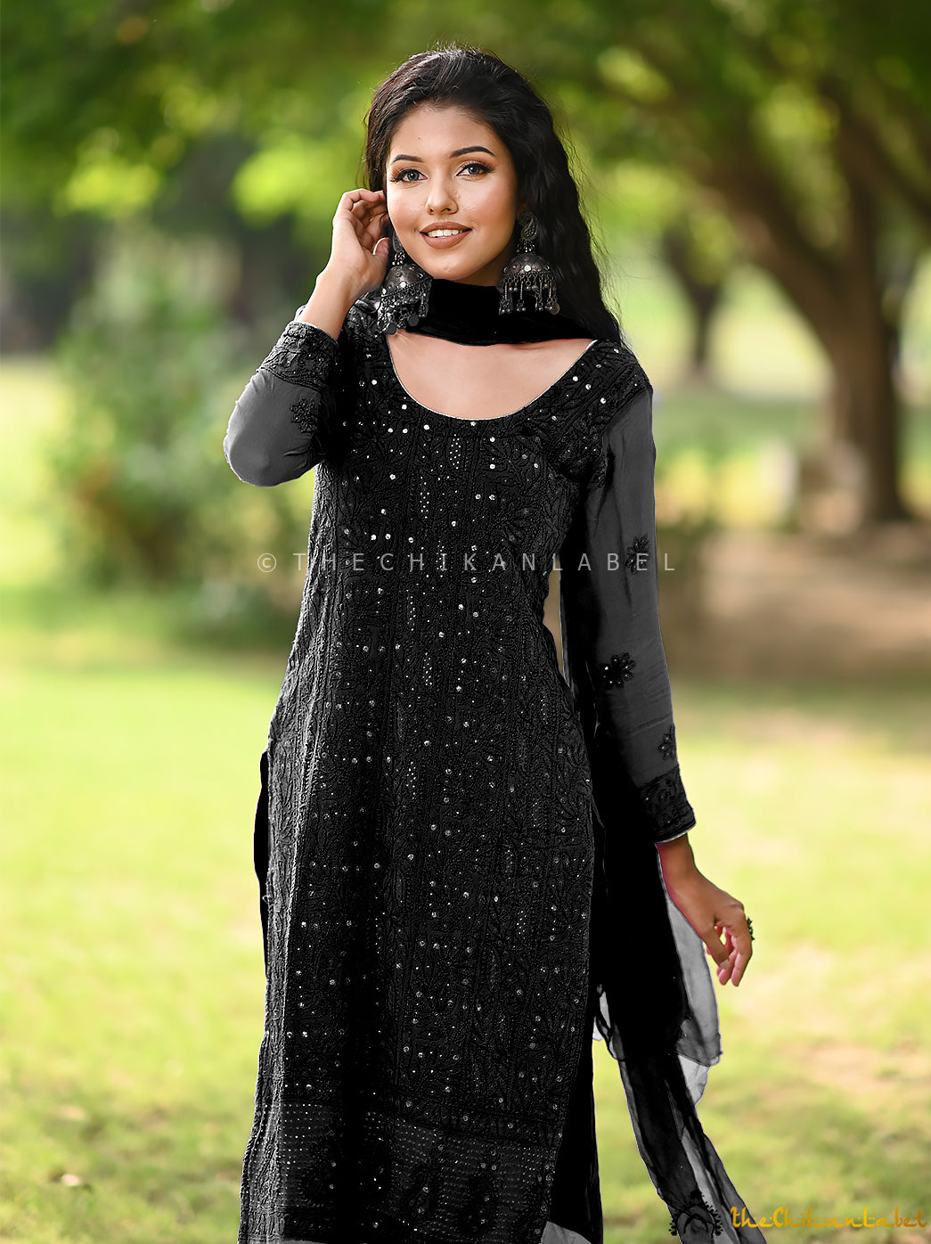 Mohini Viscose Chikankari Straight Kurta Set with Dupatta ,Chikankari Straight Kurta Set with Dupatta in Viscose fabric For Woman