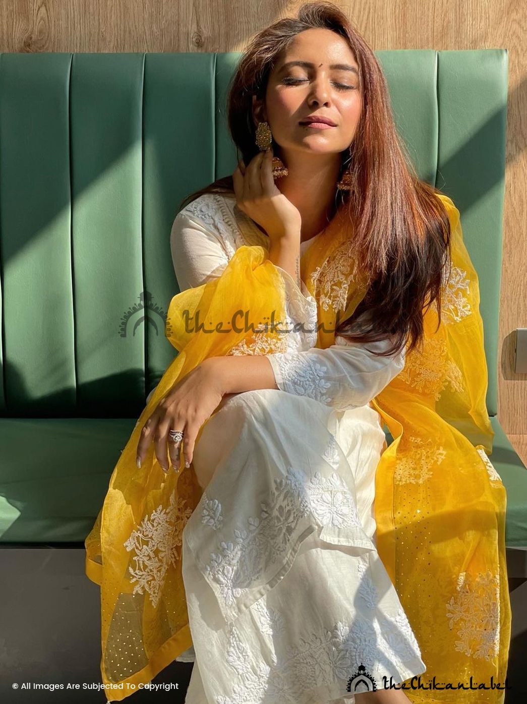 Hiba Chanderi Chikankari Straight Kurta Set with Dupatta ,Chikankari Straight Kurta Set with Dupatta in Chanderi Fabric For Woman