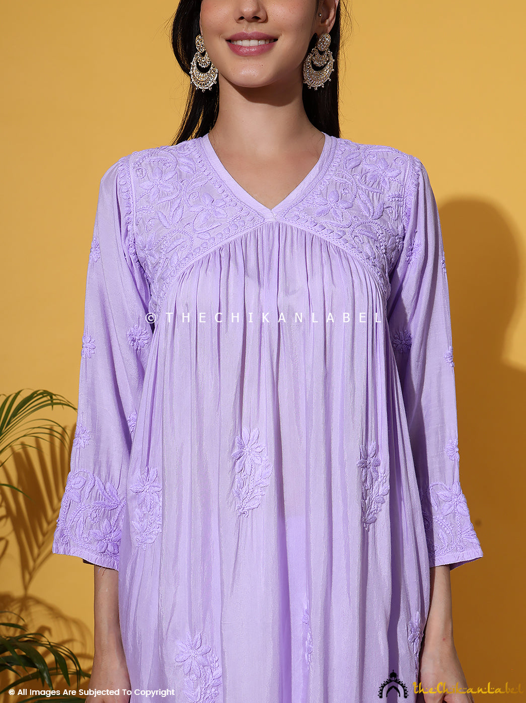 Alia Muslin Chikankari Kurta Set with Dupatta