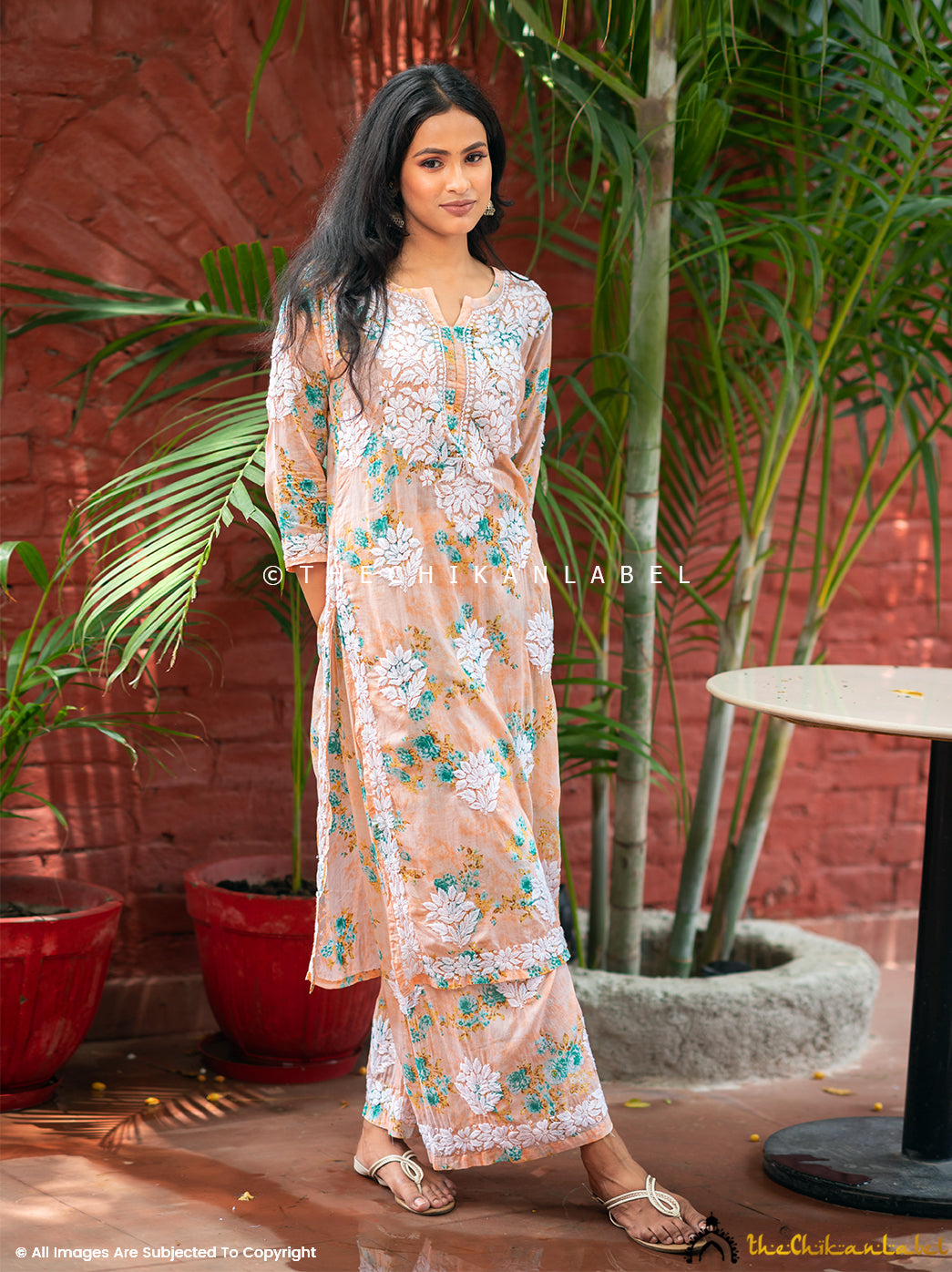 Printed Kurti Latest Long Kurti With Plazo Darmiyan Mulmul Cotton