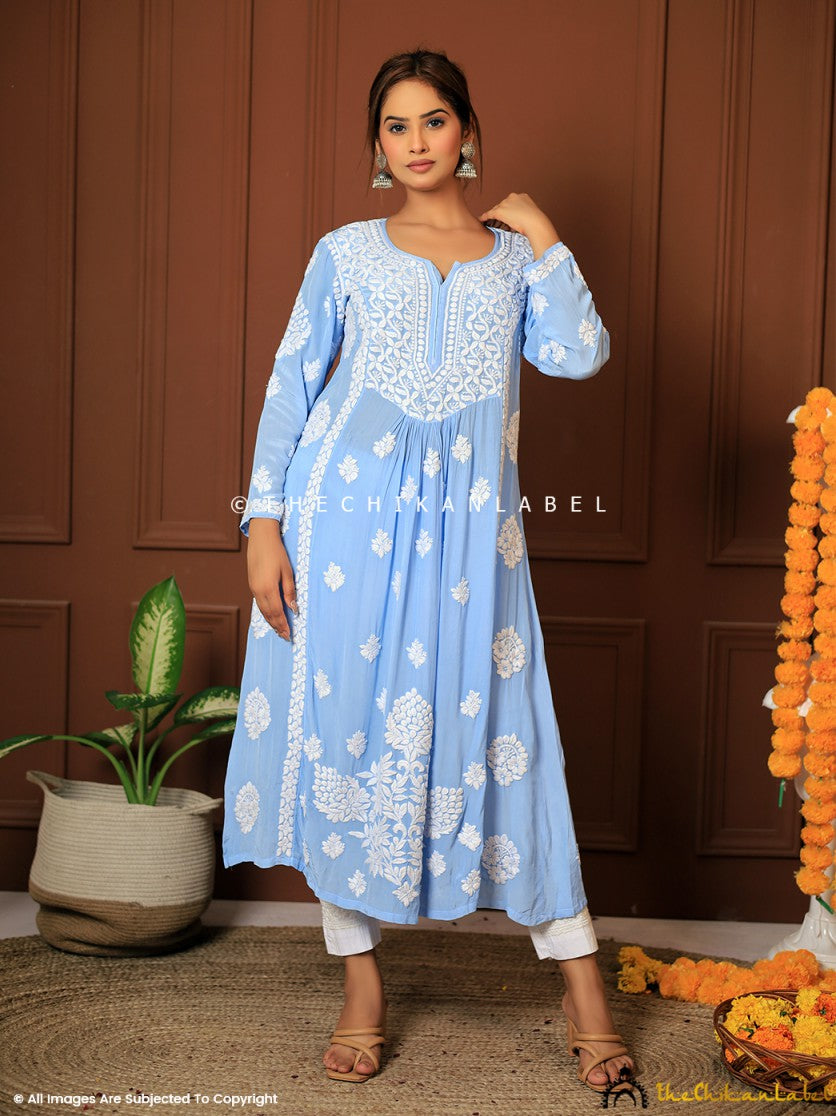 BANDHEJ VOL 2 BY ARADHNA BRAND FABRIC FANCY EMBROIDERY WORK ALINE KURTI  WHOLESALER AND DEALER