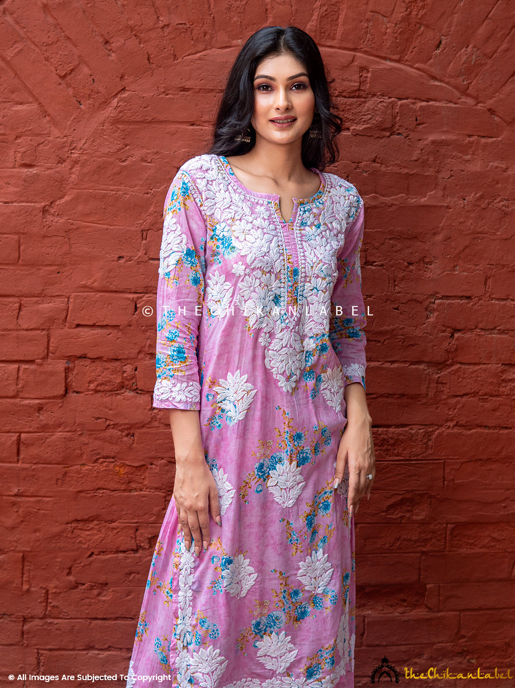Buy Chikankari Kurti Palazzo Set in Mulmul Cotton Fabric for Women, Shop Authentic Lucknow Chikankari Kurti Palazzo Set Online at Best Price Only at Thechikanlabel.