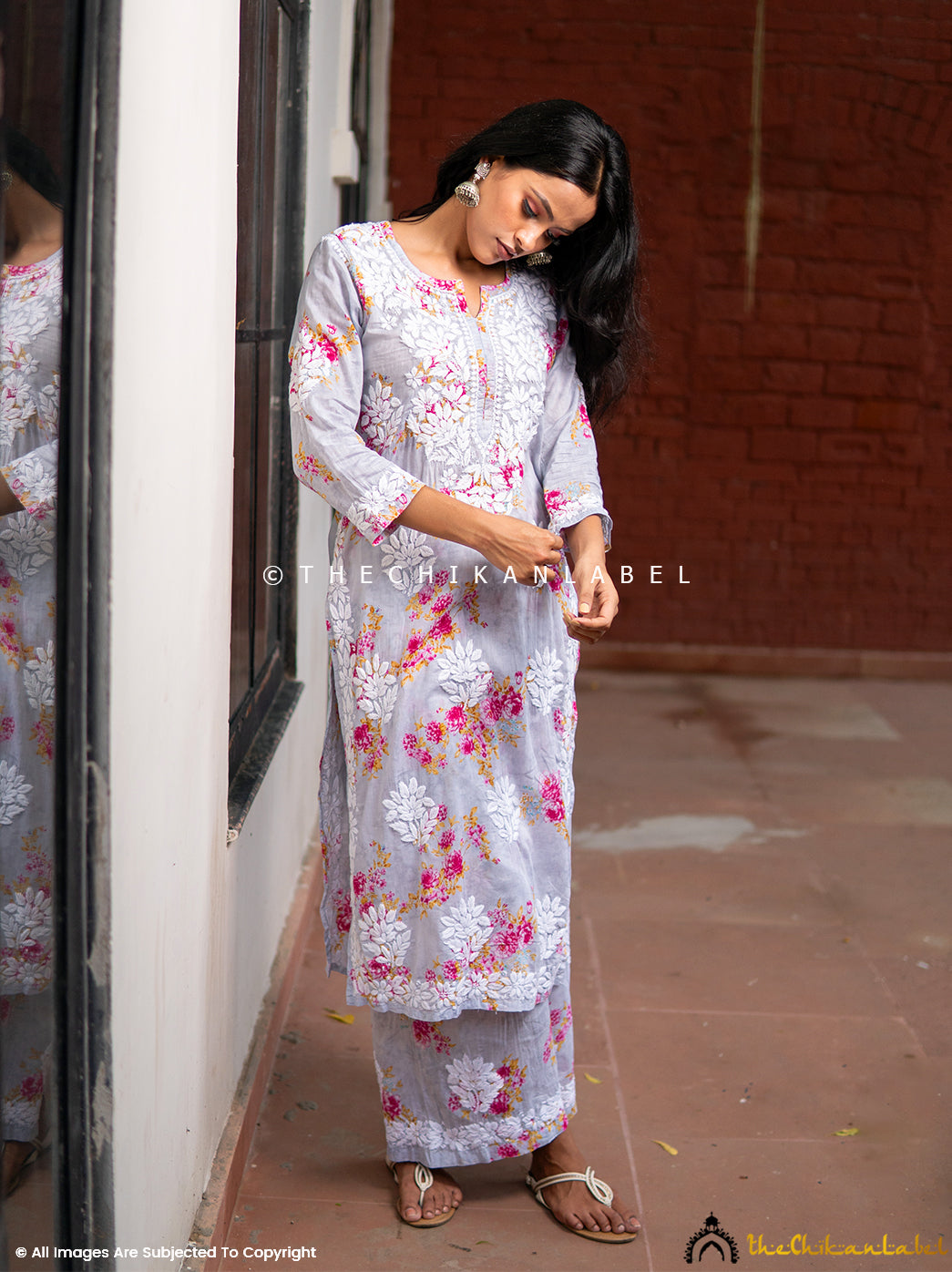 Buy Chikankari Kurti Palazzo Set in Mulmul Cotton Fabric for Women, Shop Authentic Lucknow Chikankari Kurti Palazzo Set Online at Best Price Only at Thechikanlabel. 2