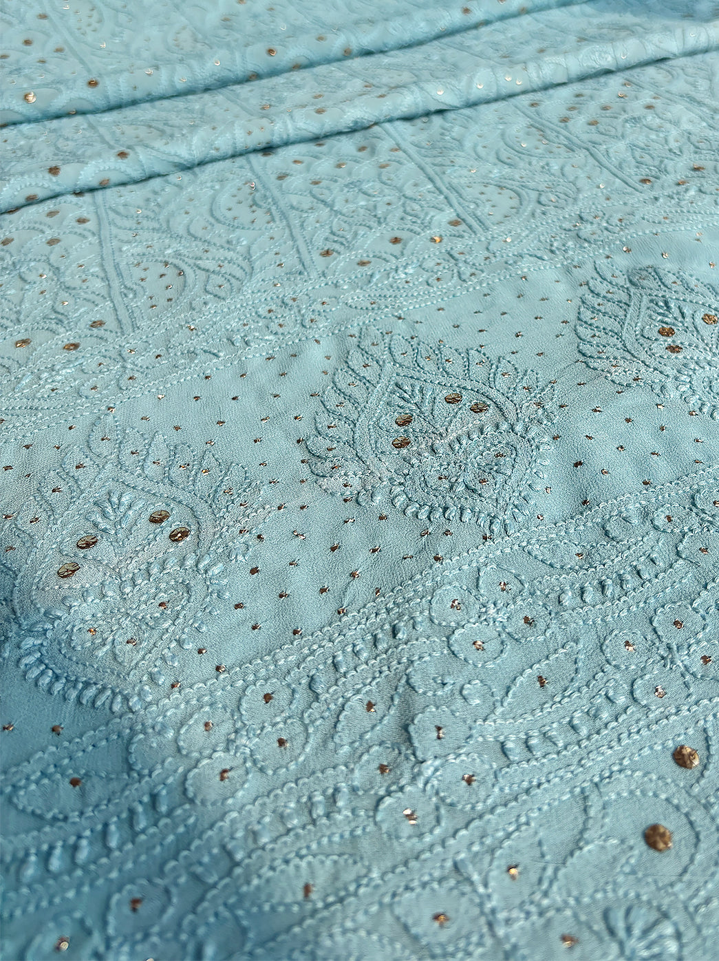 Sea Green Siya Viscose Chikankari Un-stitched Suit