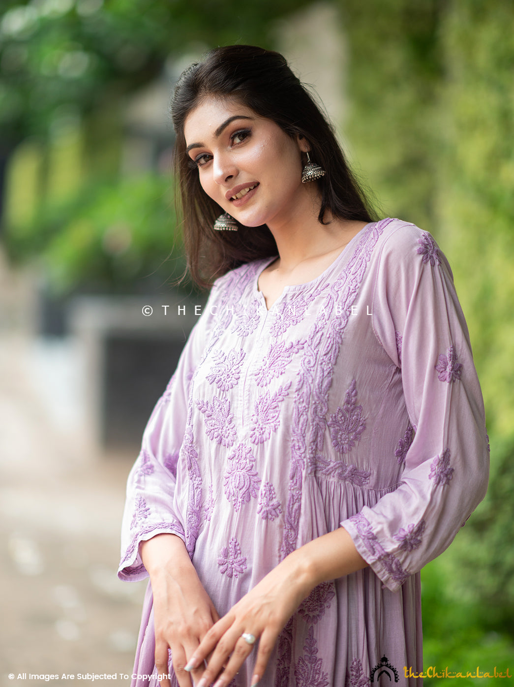 Chikankari A-line kurti Online, Buy Chikankari A-Line Kurt Online at Best Price only at Thechikanlabel