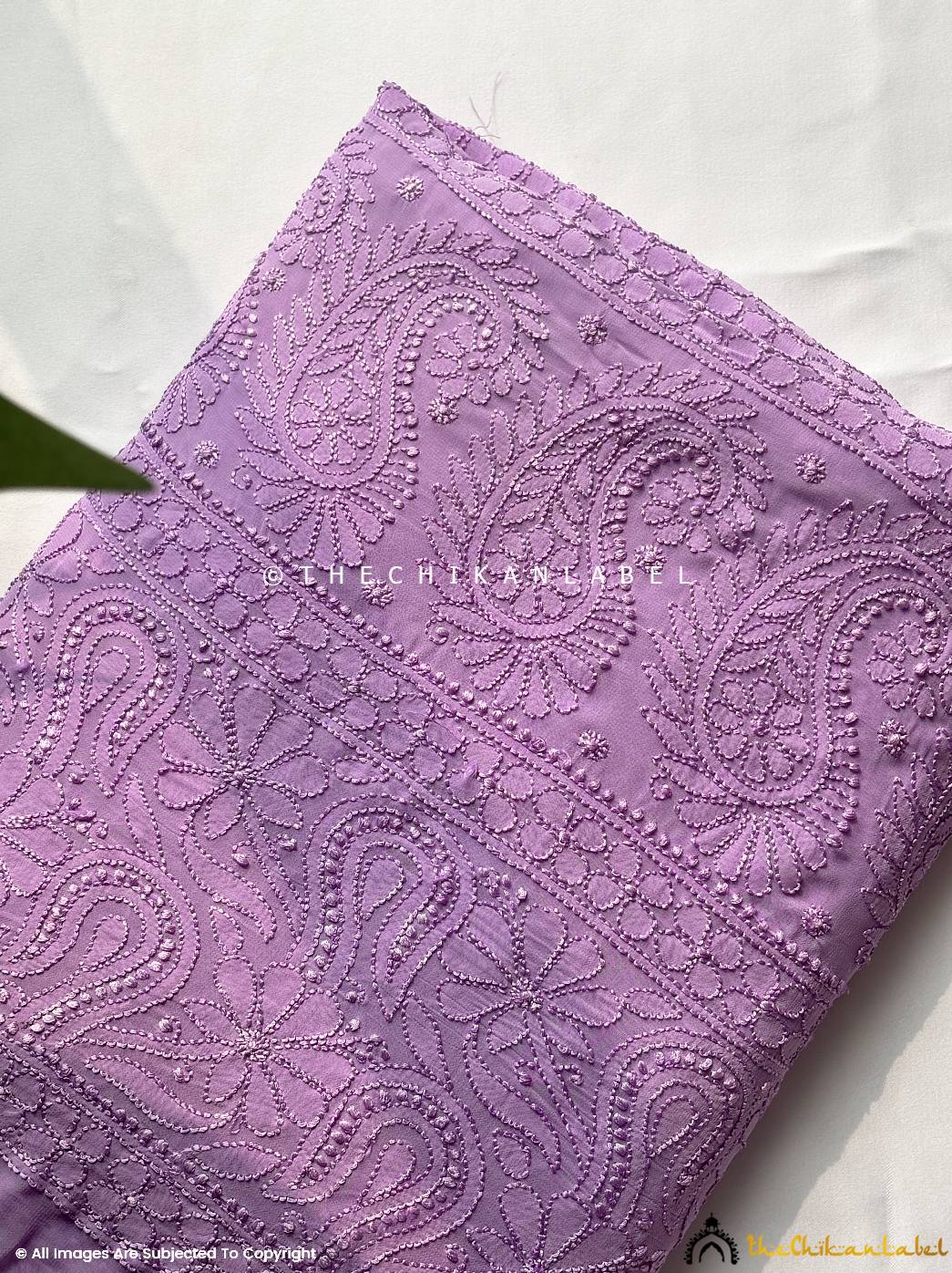 Lavender Maryam Viscose Chikankari Saree