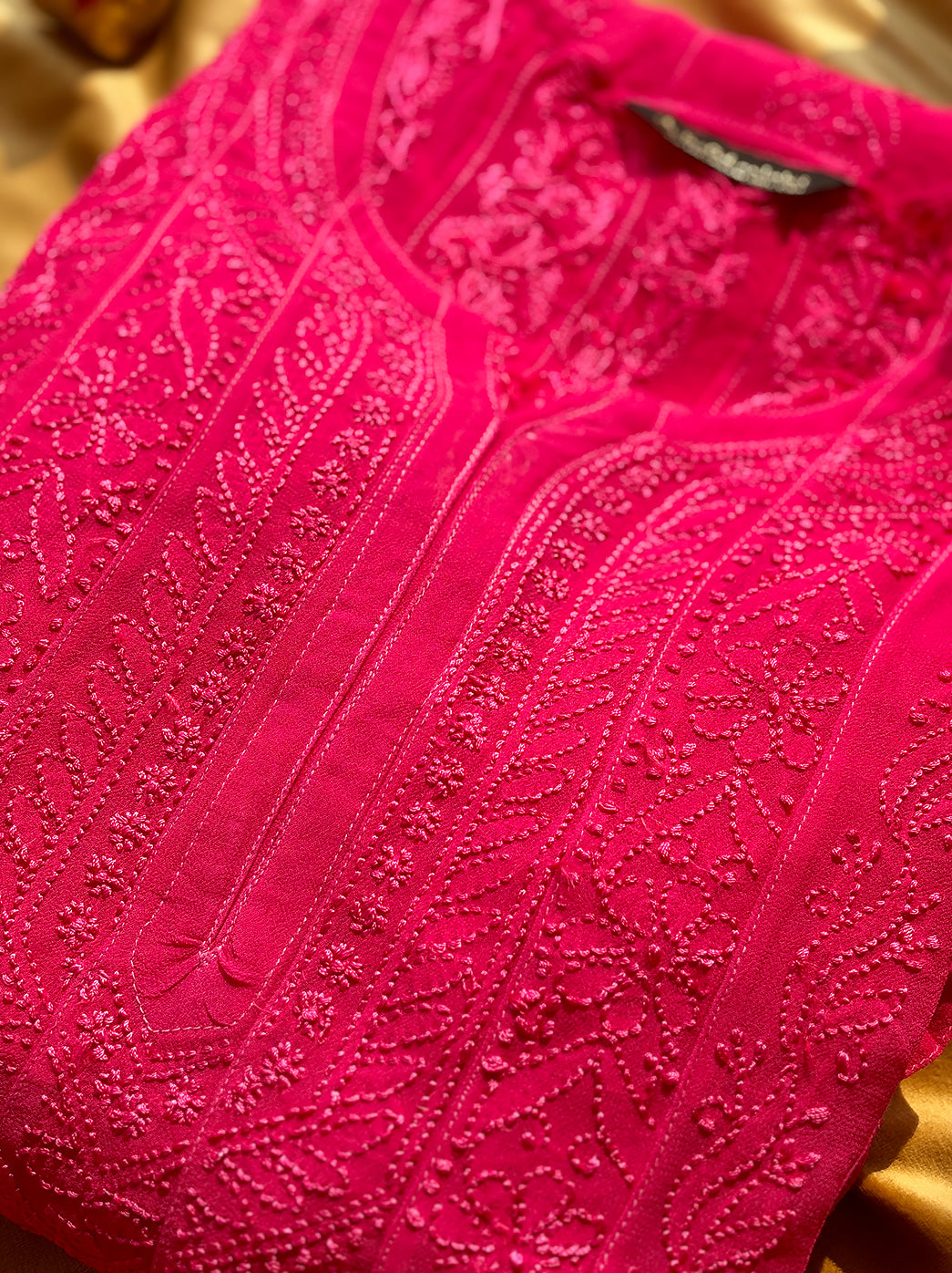 Pink Hana Viscose Chikankari Anarkali