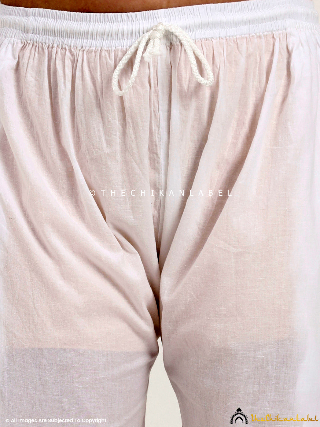 Traditional chikankari palazzo pant with straight cut design for women’s ethnic and festive wear.