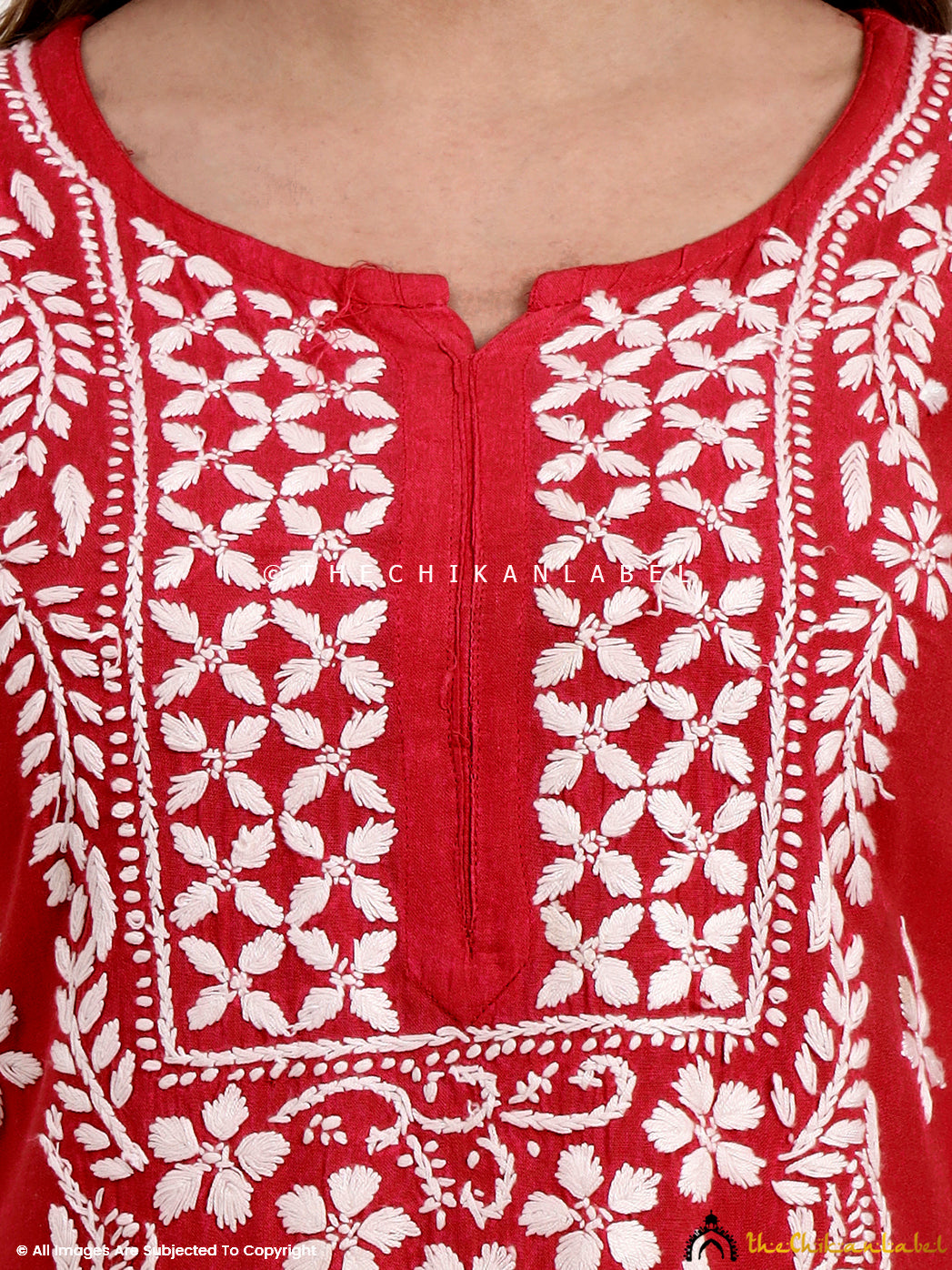 Lightweight rayon chikankari straight kurti perfect for casual, festive, and office wear.