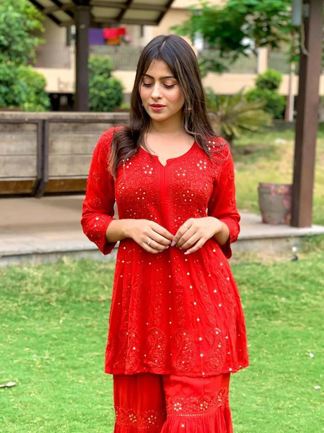 Reem_Sameer_Shaikh_Chikankari_Saree_Red_Hand_Embroidered_Lucknowi_chikan_Sari_Blouse_Emblised_with_Mukaish_Work_1045x.jpg?v=1659433527