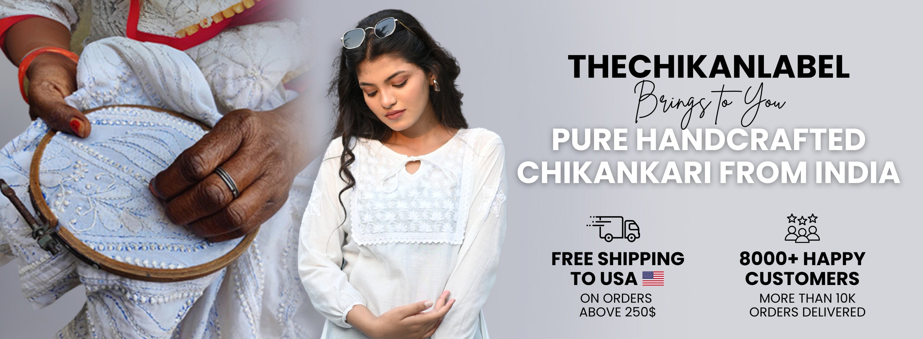 Authentic Hand Embroidered Chikankari Kurti from India, Best Selling Chikankari Kurti, Trending Chikankari Kurtis, Buy Chikankari Kurta Online at Best Price (2)