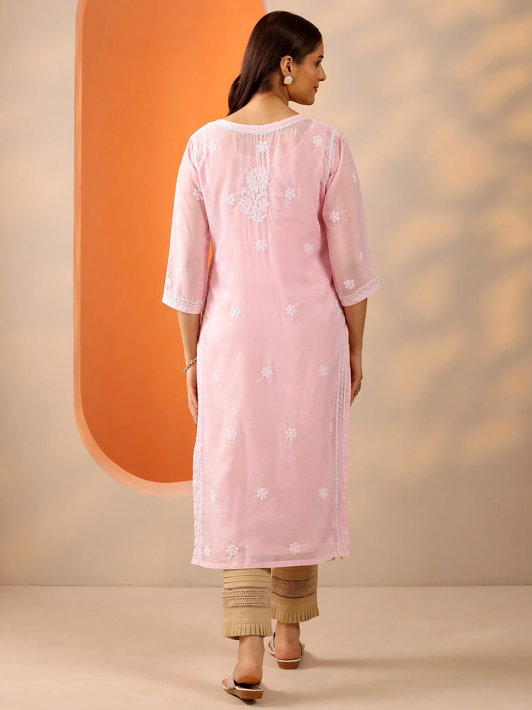 Women’s ethnic chikankari kurti with straight silhouette crafted for comfort, style, and modern wardrobe needs