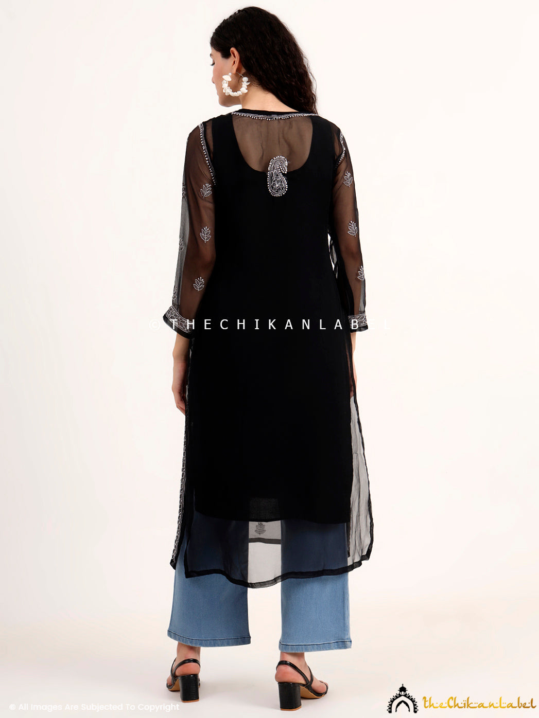 Trending Chikankari Kurti in Black