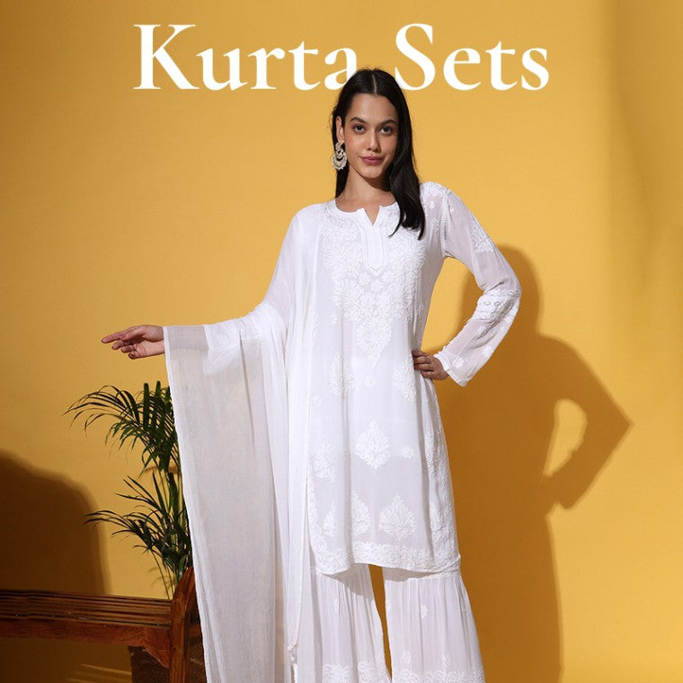 Chikankari Kurta Sets Collection - The Chikan Label
