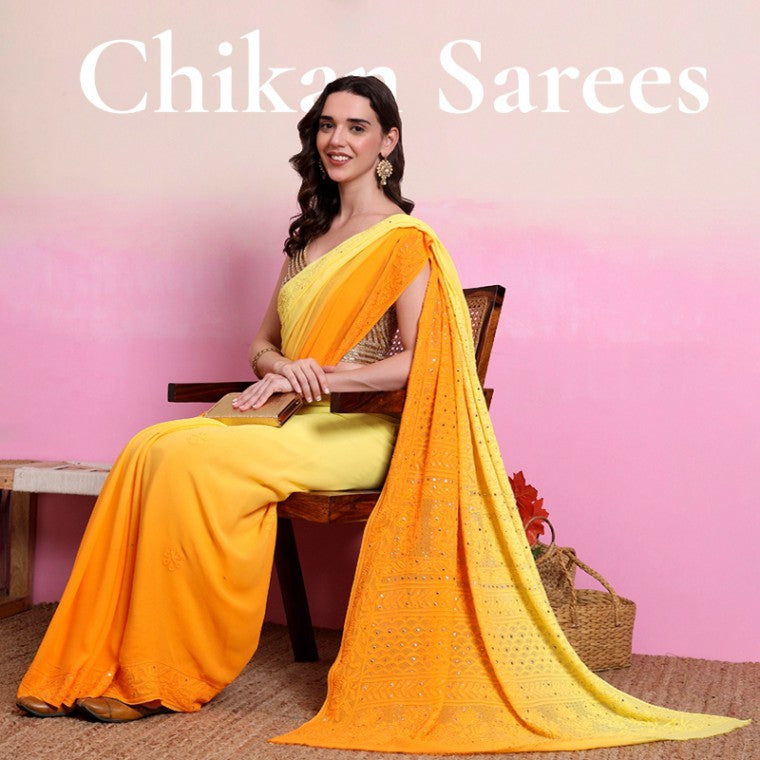 Chikankari Saree Collection - The Chikan Label