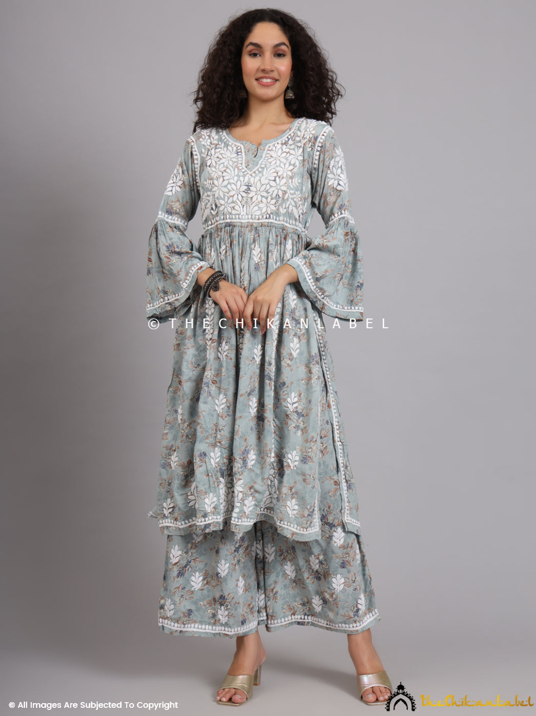 Eliza Green Modal Chikankari Kurta Set