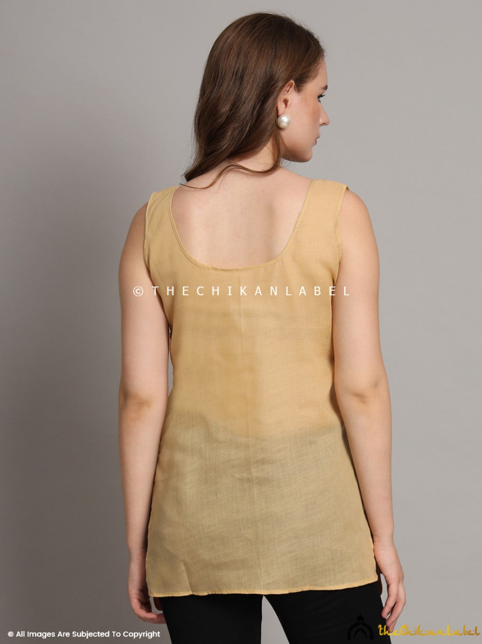 Khaki Cotton Short Inner for Kurti & Kurta