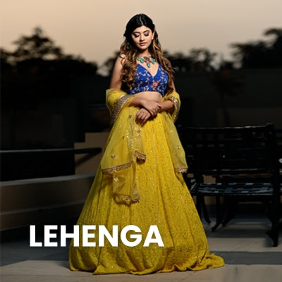 Buy Yellow Heavy Faux Georgette Embroidered Lucknowi Chikan Lehenga Set For  Girls by Banana Bee Online at Aza Fashions.