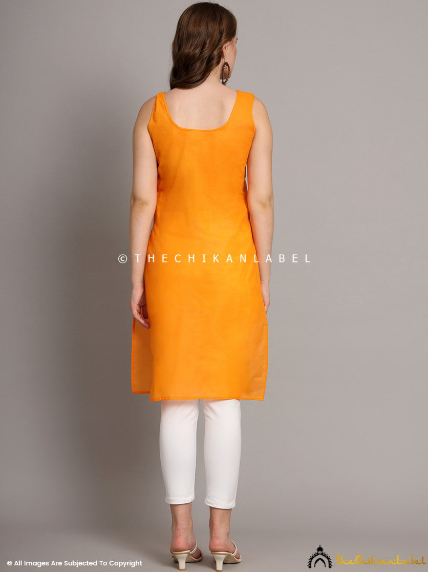 Mustard Cotton Camisole Inners for Kurtis & Kurta