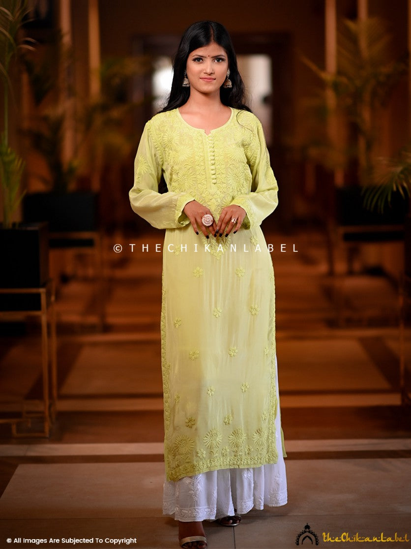 Readymade chikan deals kurtis