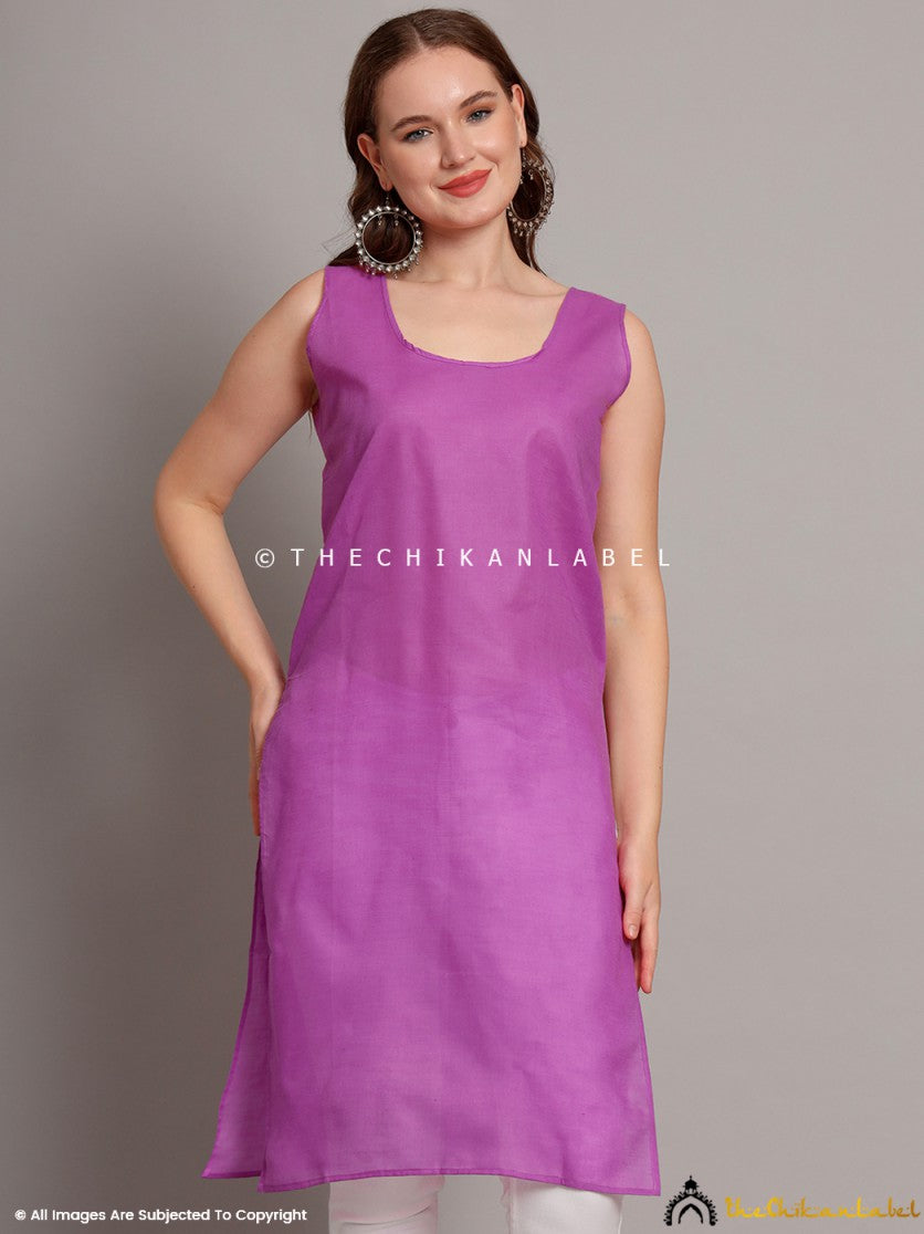 Purple Cotton Inners for Kurtis & Kurta