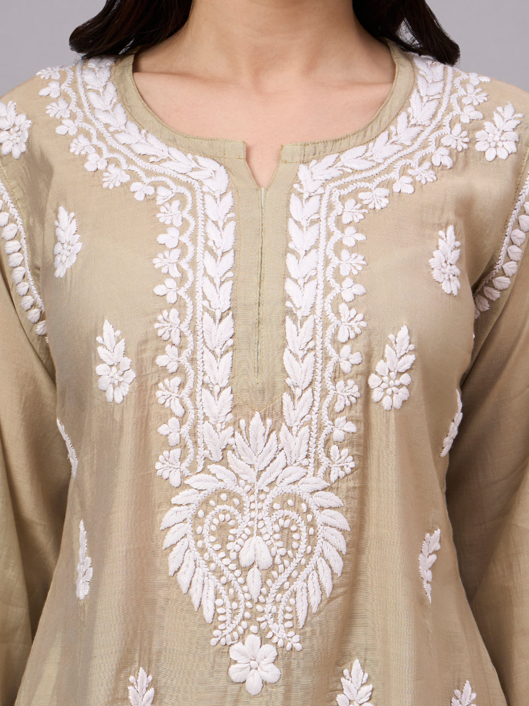 Trending Farshi Set designed with premium Chanderi fabric and elegant Chikankari work perfect for festive occasions and celebrations