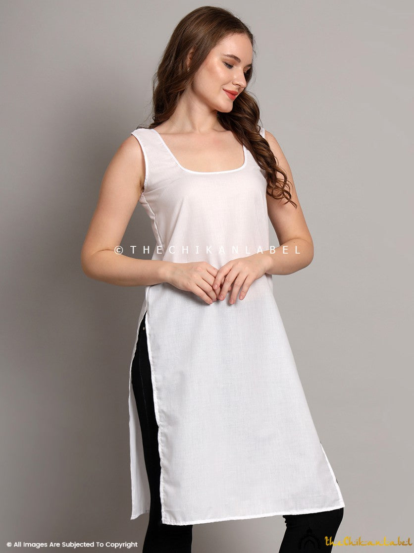 White Cotton Inners for Kurtis & Kurta