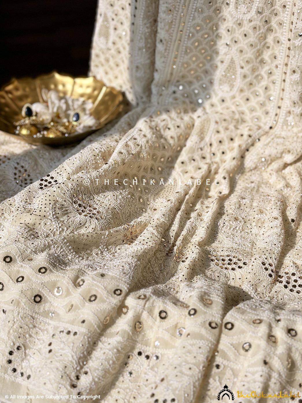 Premium ethnic lehenga set in pure georgette fabric designed with intricate hand embroidery and embellishments.