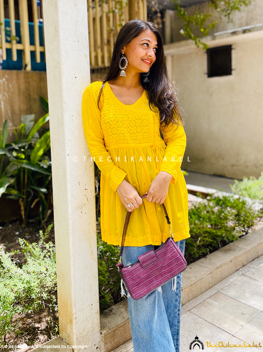 Buy SUDHI Kurtis Presents Designer Cotton V-Neck Short Kurta/Kurtis for  Women & Girls (XS) Yellow at Amazon.in