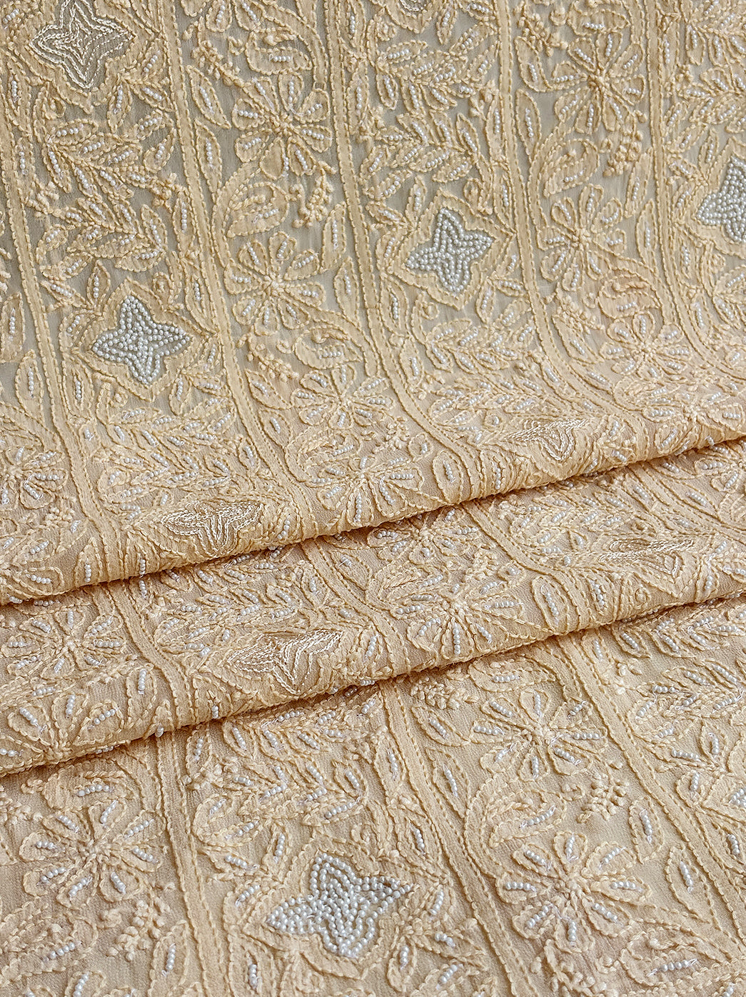 Naima Viscose Chikankari Kurti Piece with Dupatta - Beige