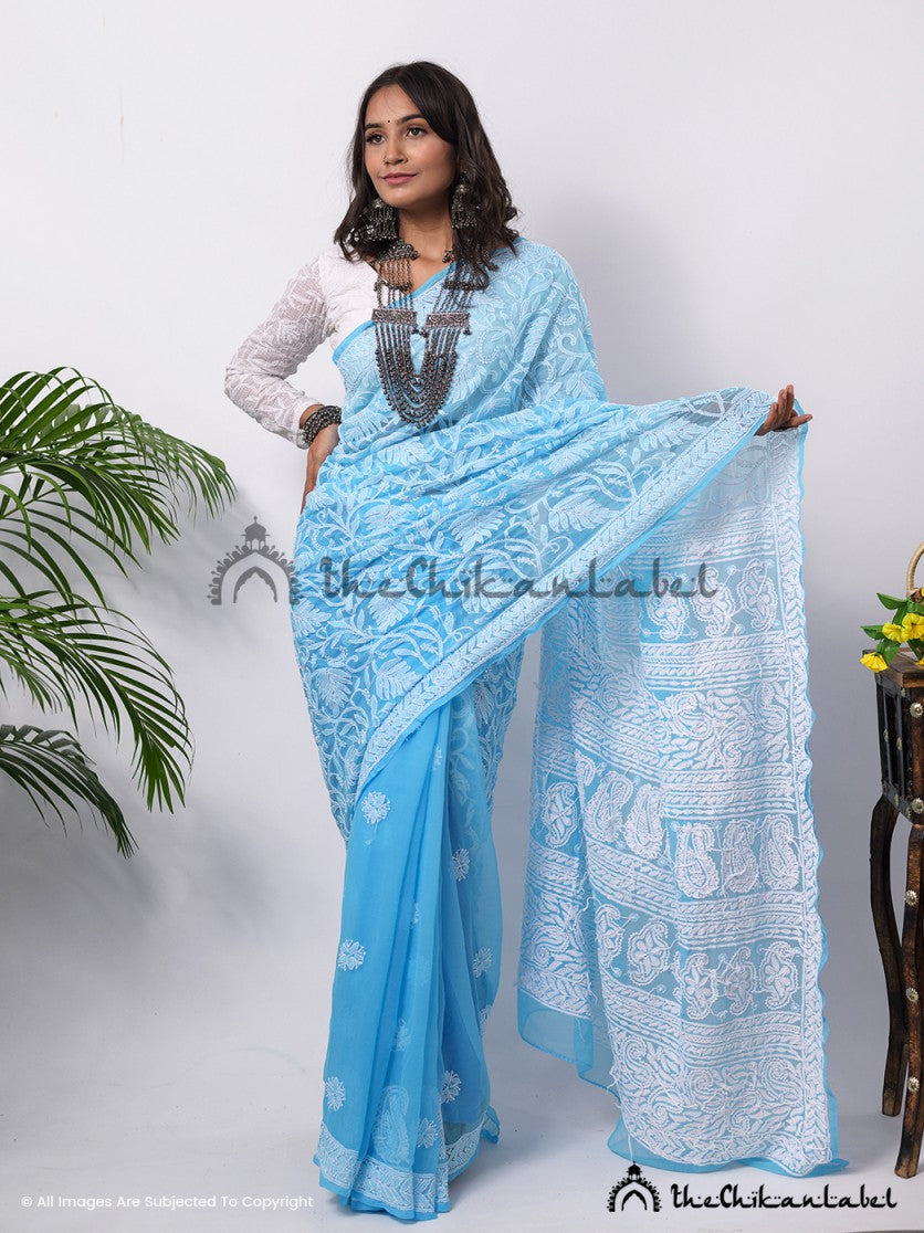 Buy chikankari sarees wholesale price online in India