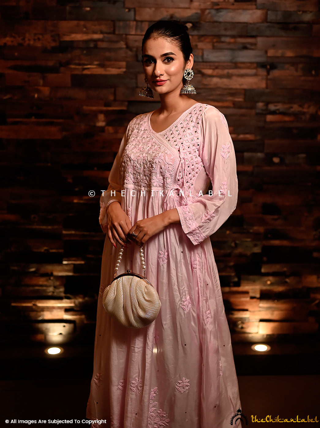Buy Chikankari Angrakha Kurti in Muslin Fabric for Women, Shop Authentic Lucknow Chikankari Angrakha Kurtis Online at Best Price Only at Thechikanlabel. 4