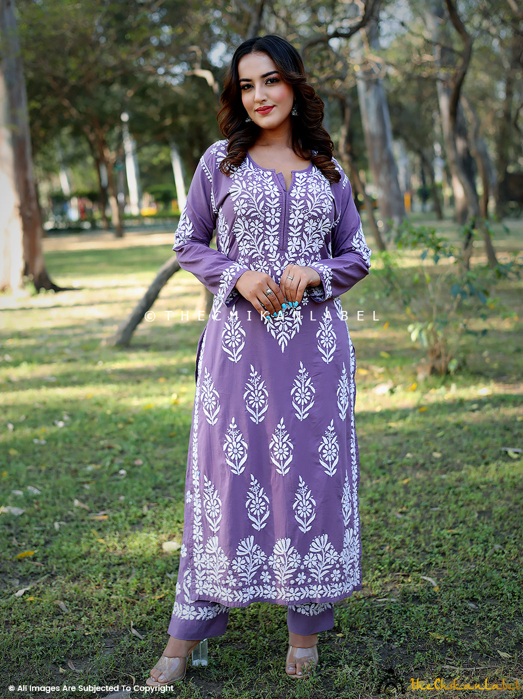 Ezna Modal Chikankari Kurta Set ,Chikankari Kurta Set in  Modal fabric For Woman
