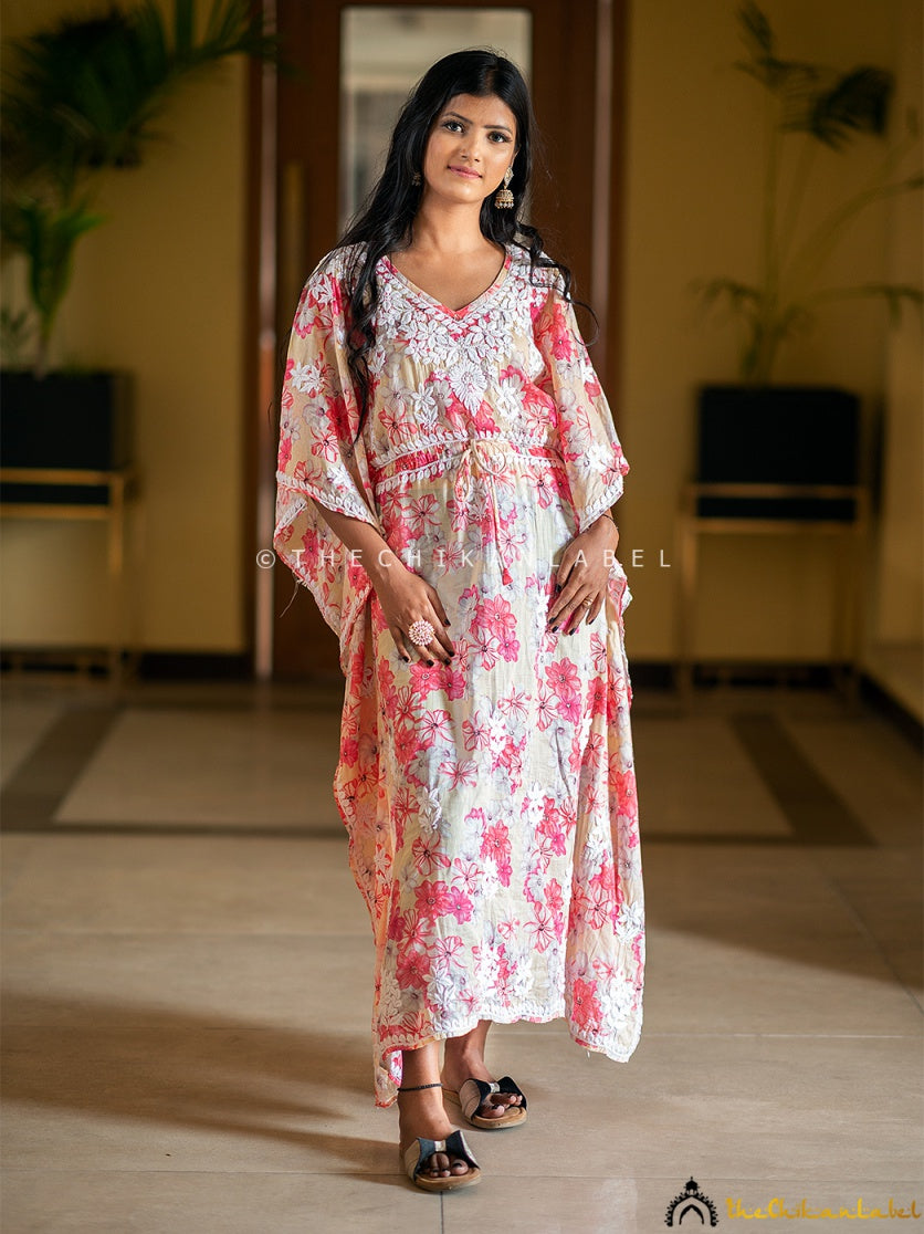 White Begum Viscose Chikankari Saree - Thechikanlabel - TheChikanLabel |  Lucknow Chikankari Kurtis & Suits