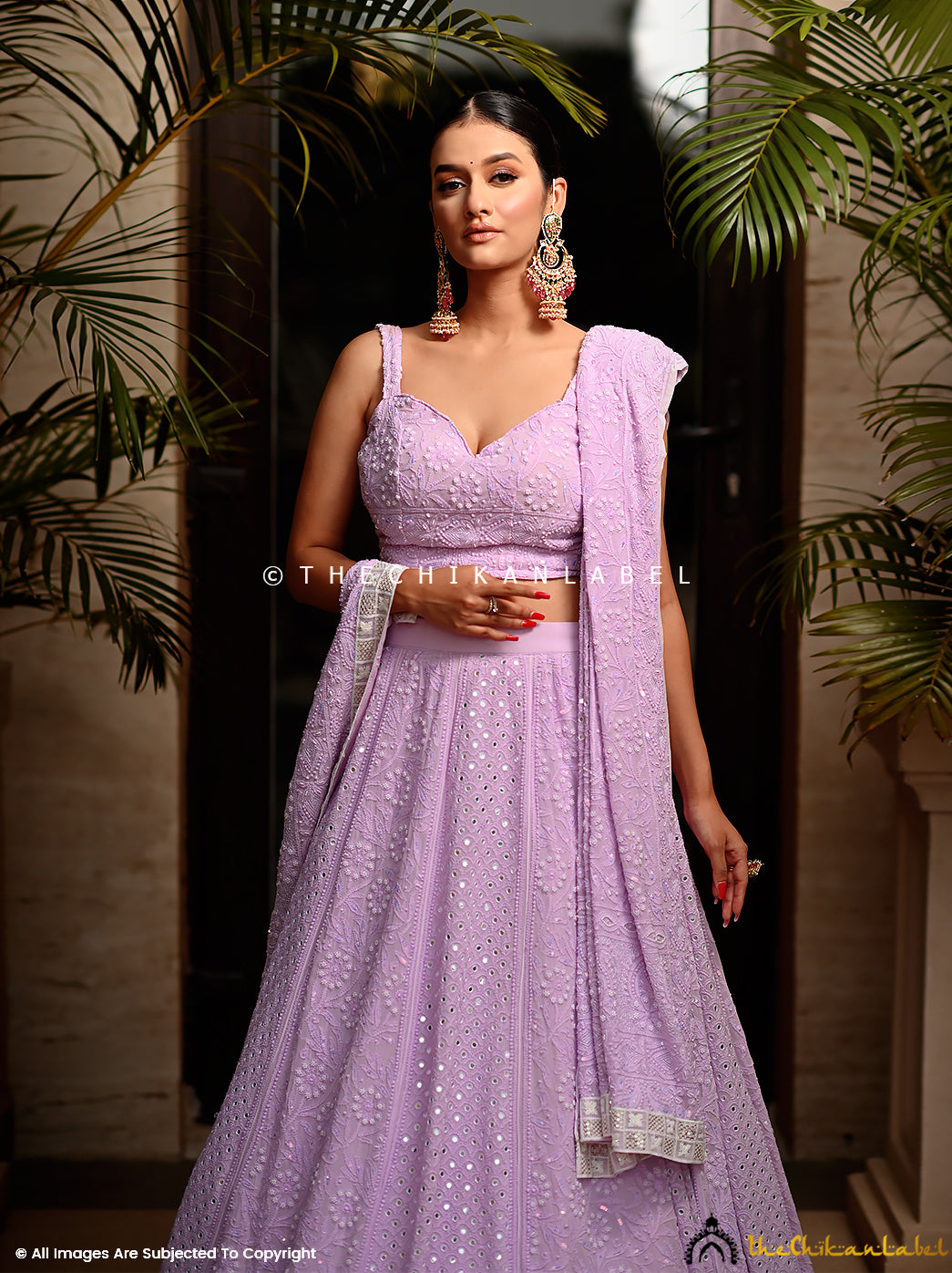 Pure Georgette Chikankari Lehenga with Mukaish Work | Chikankari lehenga,  Lehenga designs, Indian dresses