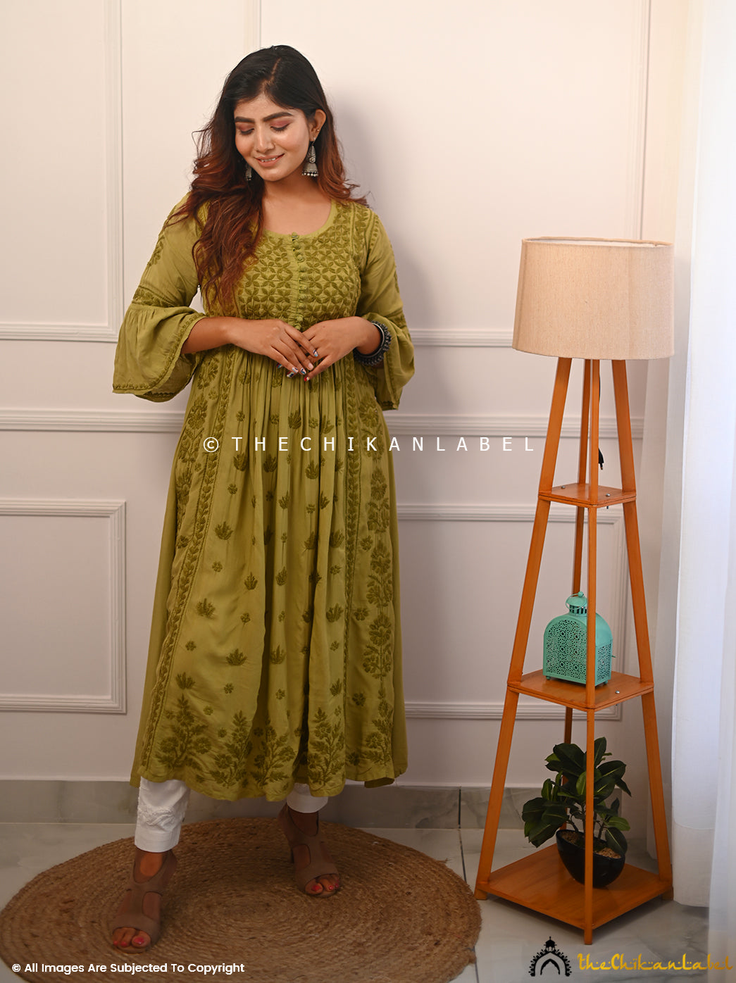 Mehndi Falak Modal Chikankari Anarkali