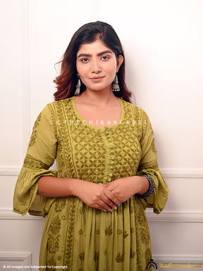 Mehndi Falak Modal Chikankari Anarkali