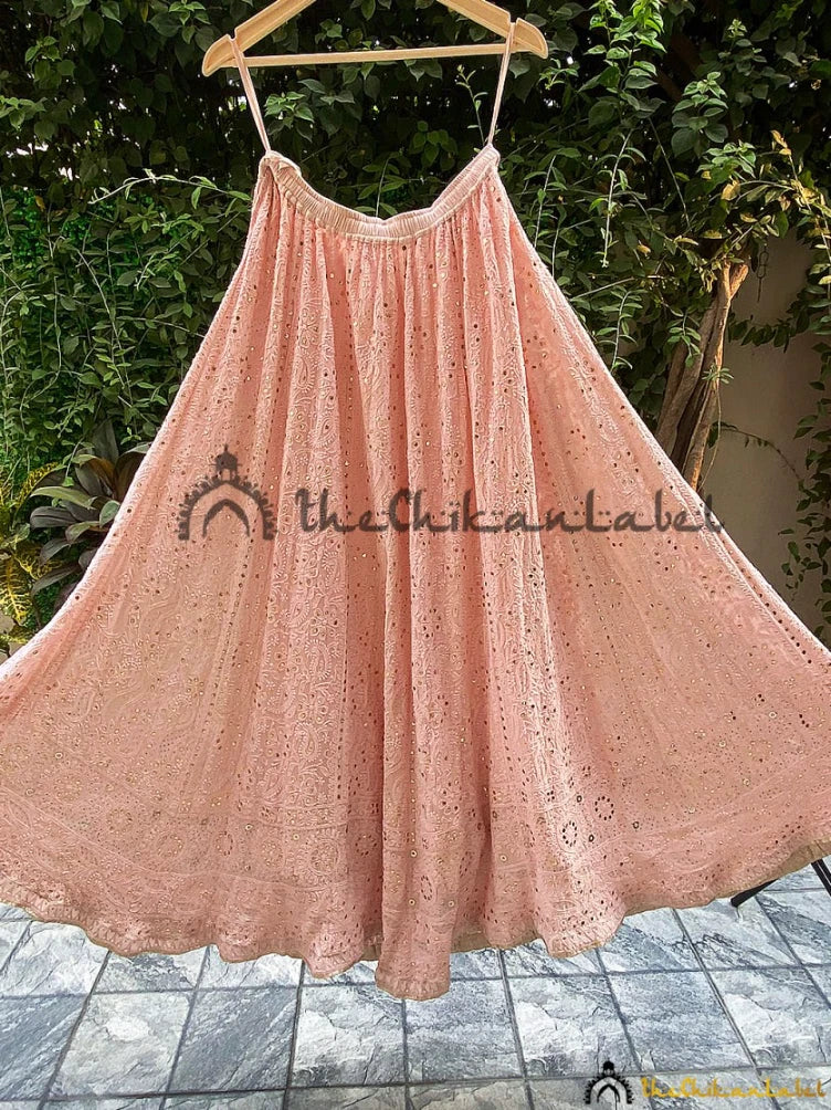 Sannah Pink Lucknowi Embroidered Lehenga Set – EverBloom